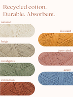 Reusable Cotton Dish Scrubbies (4 pack)