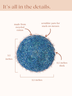 Reusable Cotton Dish Scrubbies (4 pack)