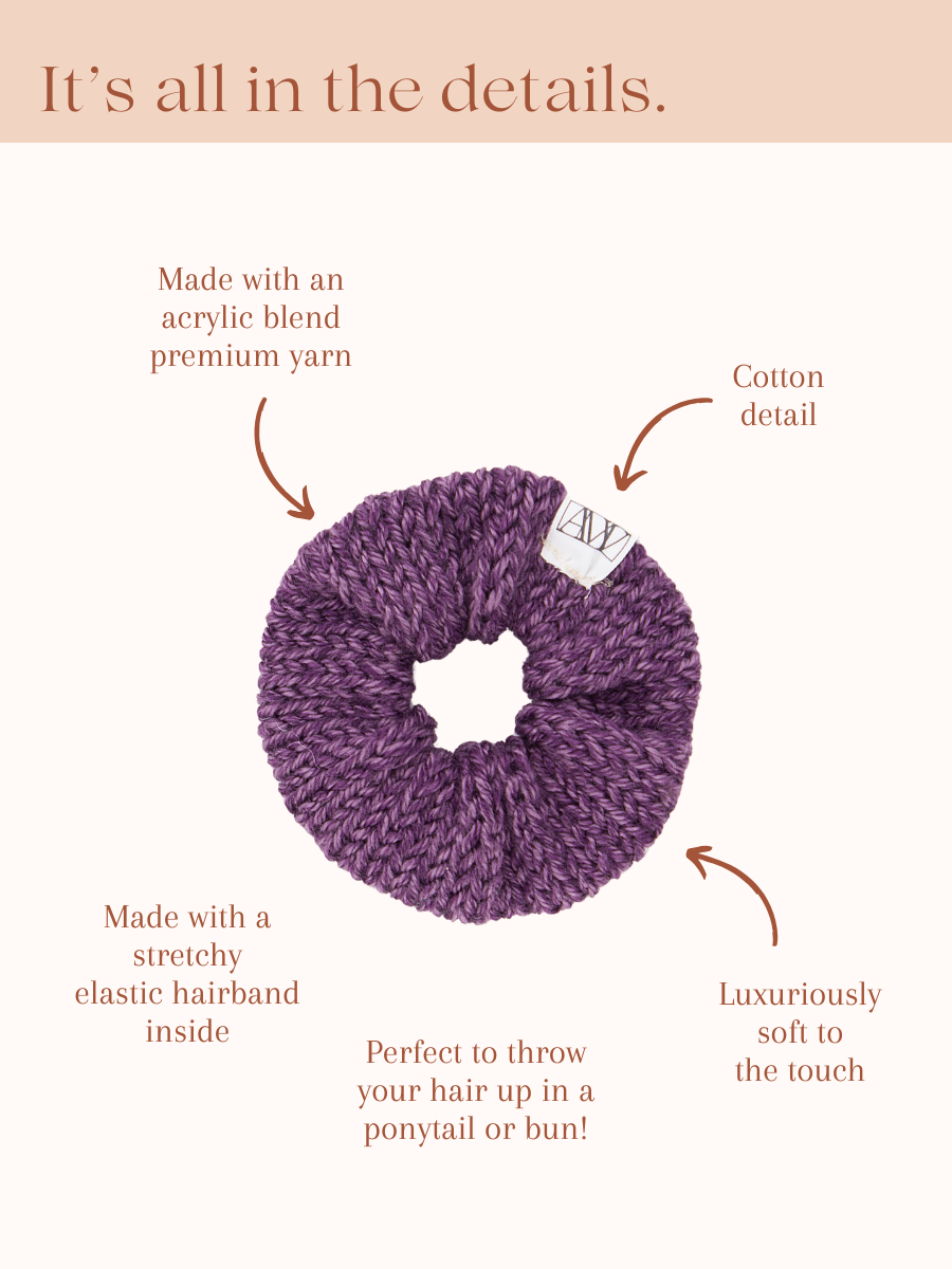 Knitted Scrunchie