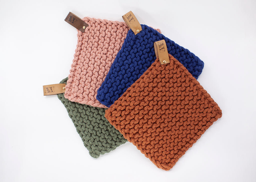 Cotton Knitted Potholders