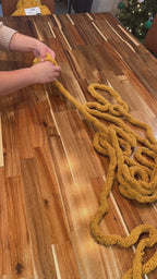 Hand-Knit Chenille Throw Blanket