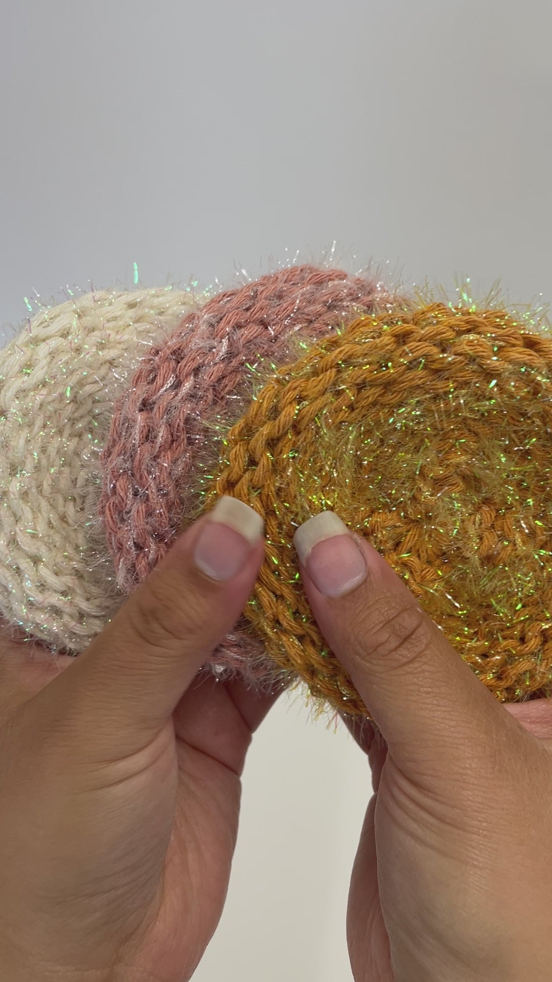 Reusable Cotton Dish Scrubbies (4 pack)